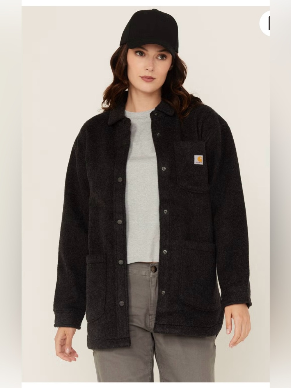 Carhartt fleece shirt jacket